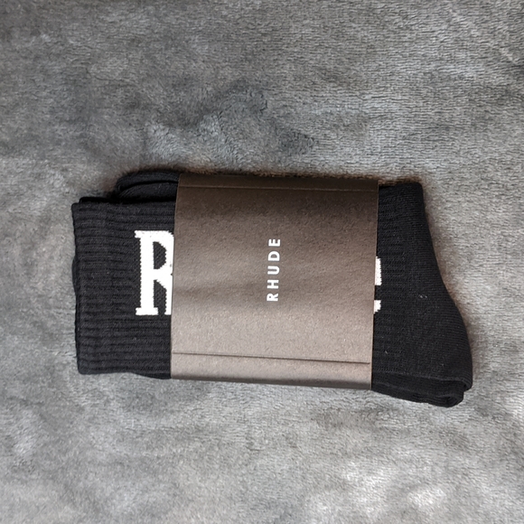 RHUDE black and white casual tube socks - Picture 9 of 10